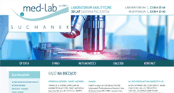 Desktop Screenshot of med-lab-suchanek.pl