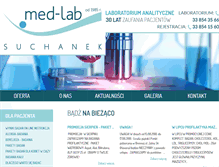 Tablet Screenshot of med-lab-suchanek.pl
